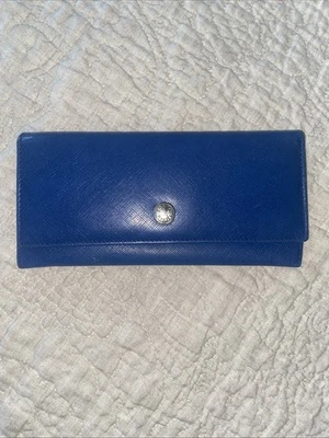 Cartera monedero de cuero azul para mujer Sonia Rylie’s Foto 1 de 4