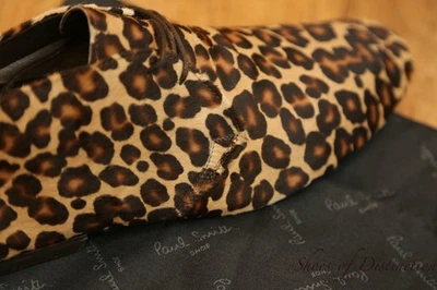 Paul Smith Estampado de Leopardo Pelo de Pelo de Poni Gamuza Botas Chukka Zapatos Para Hombre UK 9 US 10 Foto 1 de 4