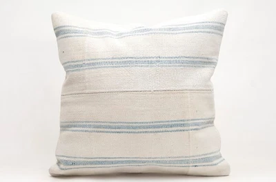 Funda de Almohada Kilim, 20x20 pulgadas, Cojín Decorativo para Sofá, Almohada Boho Hecha a Mano Foto 1 de 4