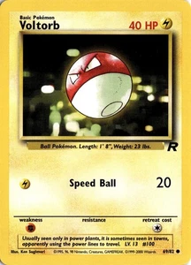 Pokémon Voltorb Team Rocket Unlimited 69/82 Common Light Play LP Card Scan 99 - Picture 1 of 2