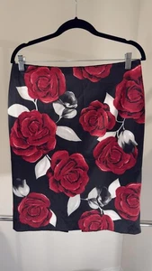 White House Black Market Women's Floral Pencil Skirt Size 10 - Picture 1 of 3