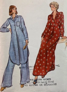 Vogue Sewing Pattern 9350 Loose Fitting Nightshirt and Pants Sz 8 Uncut FF - Picture 1 of 4
