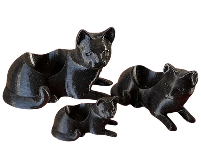 Maceta para gato negro - maceta suculenta o soporte para plantas de aire Foto 1 de 3