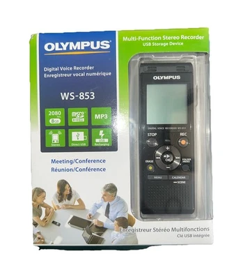 Olympus NIOP Digital Voice Recorder WS-853, Multi Functional Stereo Recorder - Image 1 of 4