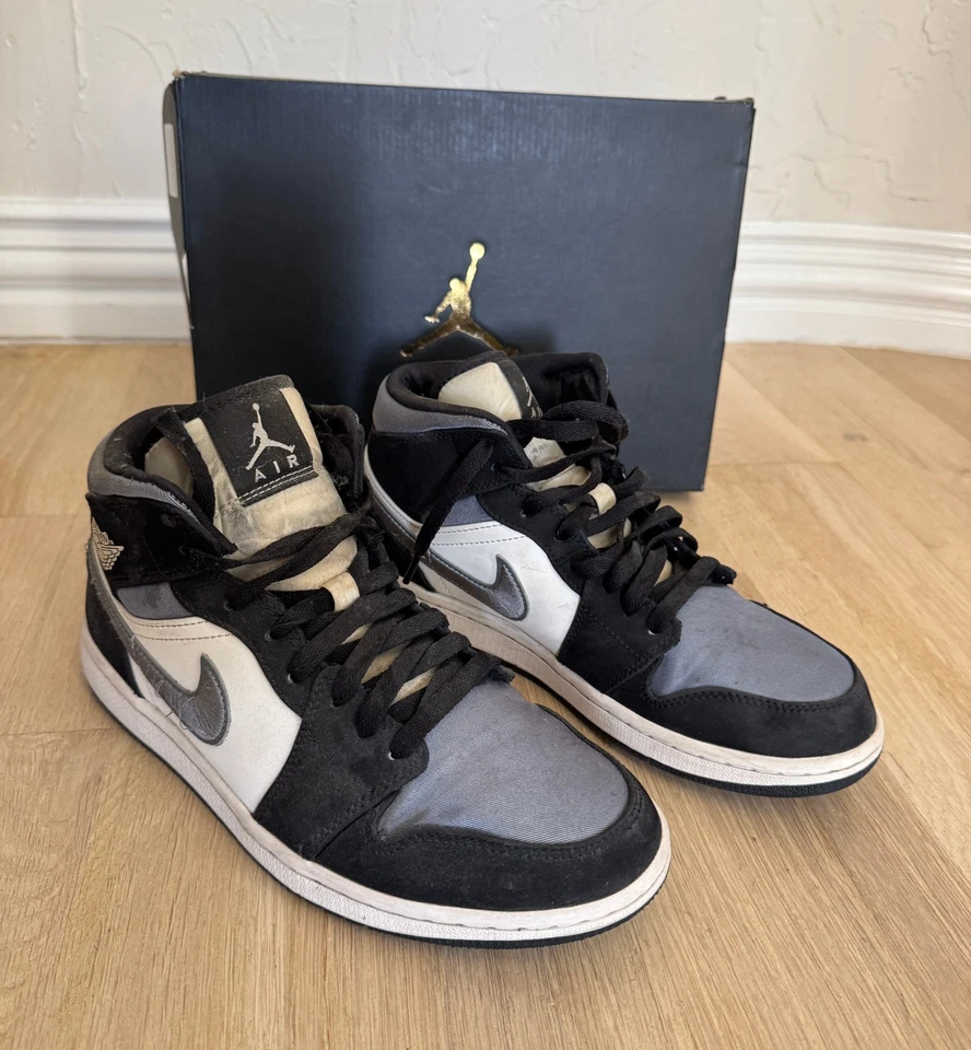 Talla 8 - Air Jordan 1 SE Mid Satin Gris Humo Foto 1 de 4