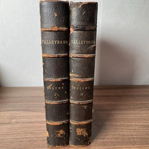 Secret Memoirs Of Talleyrand- 1895 Connoisseur Edition #59/75 Volumes 2 & 4 - Picture 1 of 20