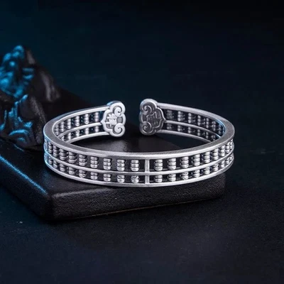 Brazalete Lucky Ruyi Ábaco Unisex Abreble Riqueza Retro Estilo Étnico Foto 1 de 4