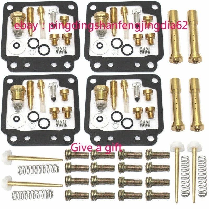 4 件套雅马哈 XJ750 1981 - 1983 XJ750M XJ750R 汽化器维修套件重建套装 — 第 1/4 张图片