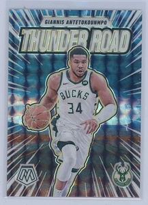 2024-25 Mosaic Thunder Road Fluorescent White Prizm /30 Giannis Antetokounmpo #9 - Picture 1 of 2