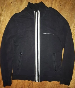 Mens New Large Armani Exchange Black Warm Up Jacket Size Medium  - Picture 1 of 4
