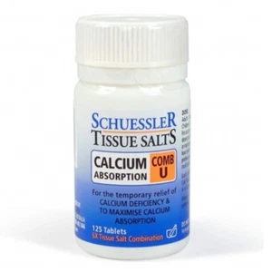 Schuessler Tissue Salts Comb U Calcium Absorption 125 Tablets "expiry 09/2025" - Picture 1 of 1