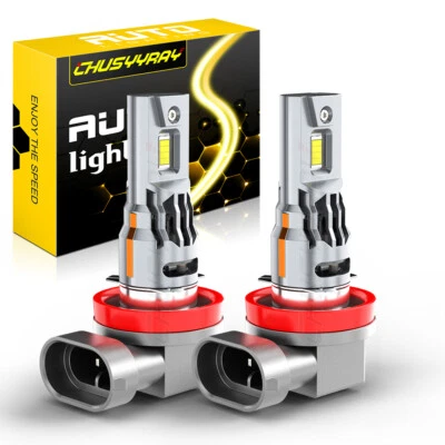 For Volvo S40 2004-2011 - 2Pc 2Side LED Headlight H11 6000K White Bulbs Low Beam - Image 1 of 4