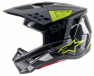 Alpinestars SM5 Rover Dirtbike Helmet Anthracite/Yel Fluo/Camo Size XL - Foto 1 di 2