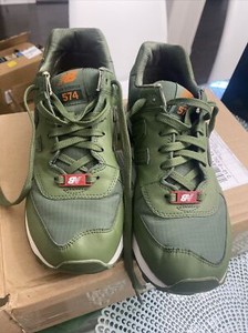 new balance 574 green white