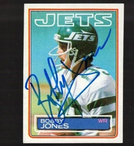 BOBBY JONES Autograph 1983 Topps--New York Jets - Picture 1 of 1