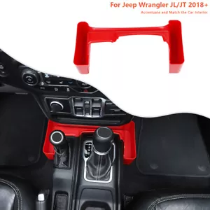 Bandeja organizadora de caja de almacenamiento de cambio de marchas para Jeep Wrangler JL 2018+ accesorios rojos - Imagen 1 de 12