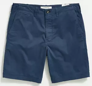 NWT Billy Reid Dress Blues Classic Solid Cotton Twill Chino Shorts Sz 30 $158 - Picture 1 of 14
