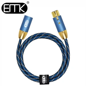 EMK Microphone 3-Pin XLR Audio Cable Balanced Lead For Mixer Speaker XLR Cable - Picture 1 of 7
