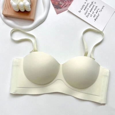 Super Gather Bra Wireless Push-Up Bra Women Adjustable Bralette Underwea L - Image 1 of 4