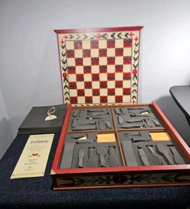 Jim Shore 2008 Deluxe Chess Checkers Backgammon Game Set Heartwood Creek - Picture 1 of 20