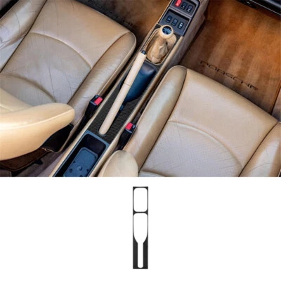 Cubierta de marco de consola central interior de fibra de carbono para Porsche 911 1989-1997 Foto 1 de 4