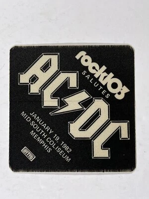 AC/DC Pase Angus Young Usado Coliseo Mid-South Memphis 19 De Enero De 1982 #2 - Imagen 1 de 4