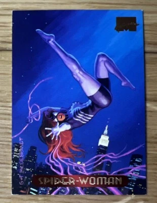 1994 Fleer Marvel Masterpieces Trading Card #117 SPIDER-WOMAN Mint! - Image 1 of 2