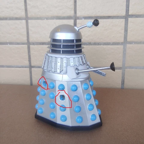DOCTOR WHO DALEK  action FIGURE 5.5" OLD lost part Cover