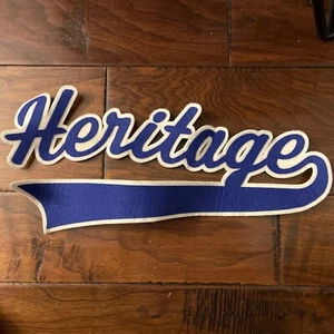 Vintage Letterman Patch Heritage Jacket Coat Sweater Jean - Picture 1 of 1