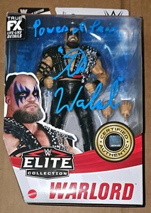 Firmado Autografiado WWE Walmart Exclusivo Elite Edición Coleccionista Warlord WWF - Imagen 1 de 3