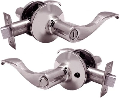 Constructor Prelude Privacy Door Handle (No Key) Lever Lockset Satin Nickel - Image 1 of 3