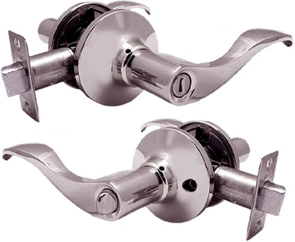 Constructor Prelude Privacy Door Handle (No Key) Lever Lockset Satin Nickel - Image 1 of 3