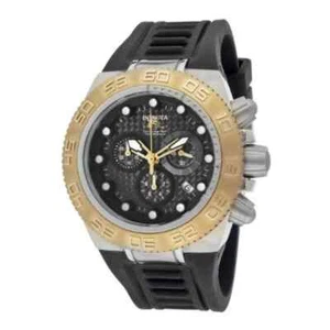 Invicta 10863 Men's Subaqua Sport Chronograph Black Carbon Fiber Dial Watch - Picture 1 of 4