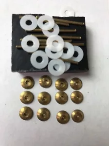Hardware de afeitar Bullseye Rizado 12 Collares 12 Lavadoras 8 Pines 4 Cuñas (HW100) - Imagen 1 de 6
