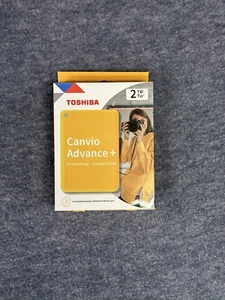 Toshiba Canvio Advance Plus Portable External 2TB Hard Drive - Yellow - Picture 1 of 2
