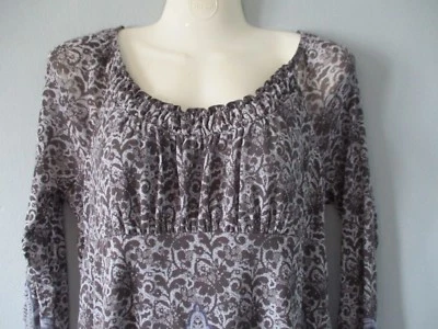 Lizwear Women's Size S Long Sleeve Shear Blouse - Imagem 1 de 4