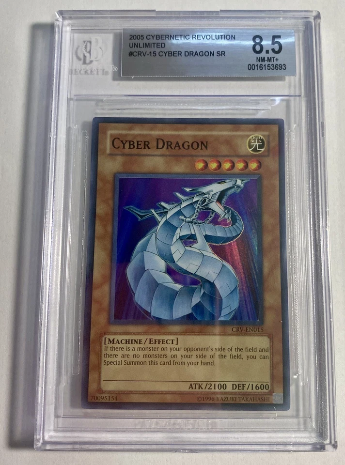 Cyber Dragon 2005 Yu-gi-oh CRV-EN015 Super Rare Cybernetic Revolution BGS 8.5 - Image 1 of 1