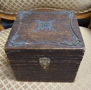 Antique Wooden Austrian Court Collar Box late 1800s Collecta vintage - Picture 1 of 12