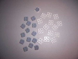 LEGO - 2 x 2 PLATTENSPIELER - weiß mit hellbläulich-grauem Oberteil - (15 Stck.) - NEU!  - Bild 1 von 2