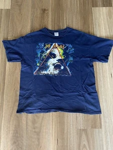 Def Leppard Hysteria Blue T-shirt Men's Size XL Official Merchandise - Picture 1 of 10