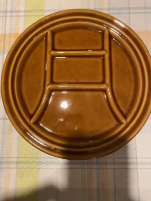 Staub Vintage France 10 Assiettes Divisées À Fondue   Brunes Caramel - Photo 1/4
