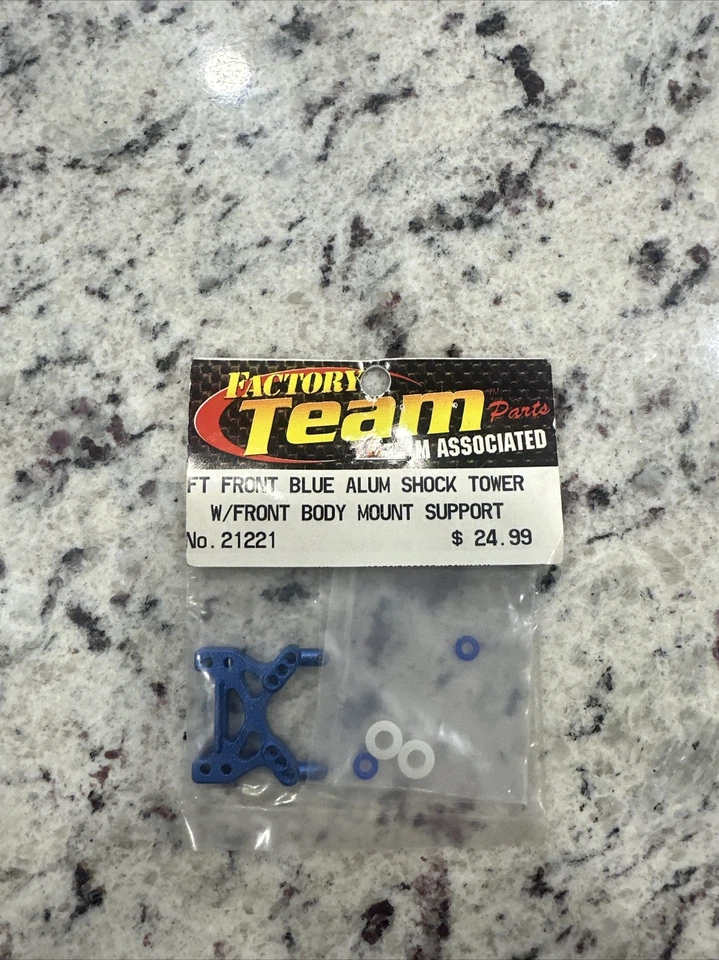 NEW Team Associated Front Blue Aluminum Shock Tower with Fr Body Mount Support - Image 1 of 1