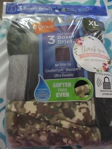 NEW Hanes Boys Tagless Boxer Briefs ComfortFlex Wicking 3 Pack Size XL/18 - Picture 1 of 6