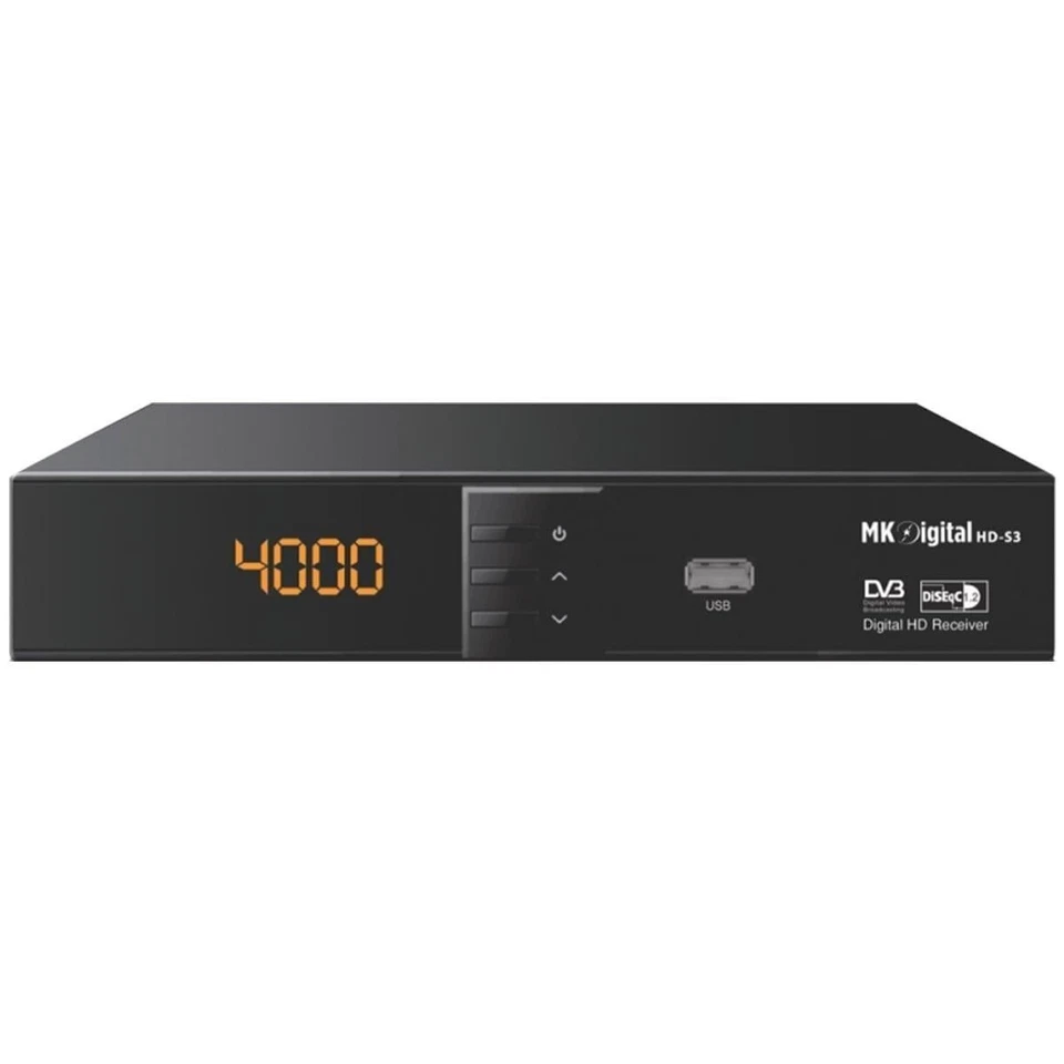 MK Digital HD-S3 Full HD Sat Receiver 1080p HDMI Scart USB