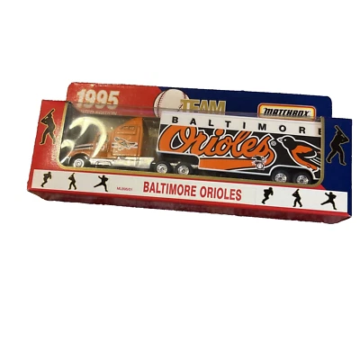 1995 MATCHBOX BALTIMORE ORIOLES LIMITED EDITION SEMI TRAILER DIECAST ! - Image 1 of 3