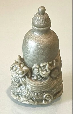 Botella de tabaco de perfume de piedra natural dura verde tallada antigua china antigua Foto 1 de 4