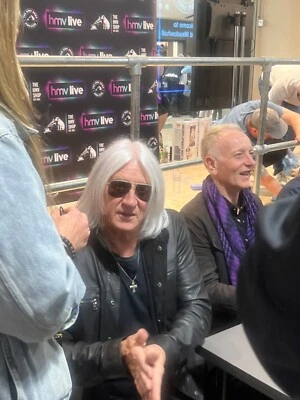 Def Leppard Clear Vinyl Symphonies Signed Autograph 2LP HMV Sheffield 20/05 Proo - Image 1 of 4