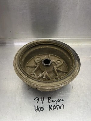 94 95 Kawasaki Bayou 400 KLF400B 4x4 GENUINO Carcasa/Buje de tambor de freno trasero Foto 1 de 3