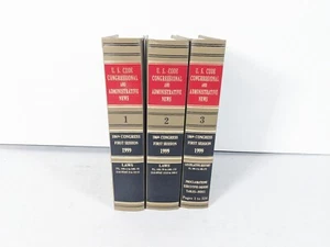 U.S. CODE CONGRESSIONAL AND ADMINISTRATIVE NEWS 1-3 Volumes 1999 Law Books - Picture 1 of 3