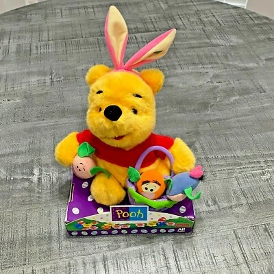 Juguete de peluche Fisher-Price Winnie the Pooh Easter Bunny & Friends nuevo en paquete 1999 Foto 1 de 4